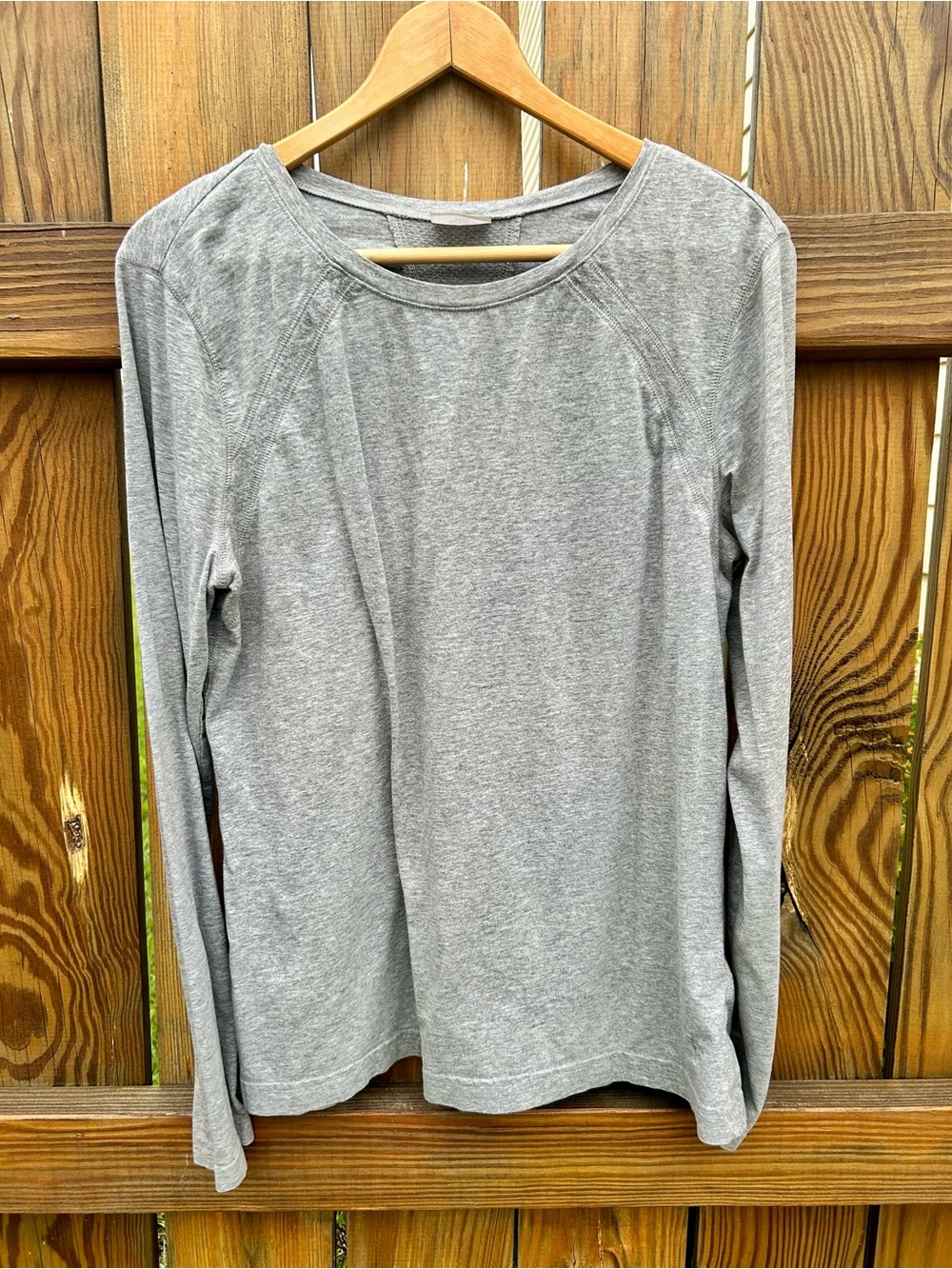 DANSKIN NOW Shirt  Gray Long Sleeve Shirt Top Activewear Women's Size XL